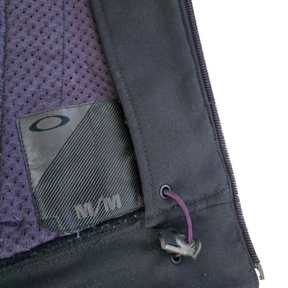 Oakley Full‎ Zip Jacket Women's Medium Black Lined Hooded Zip Pockets Gorpcore - Picture 4 of 6